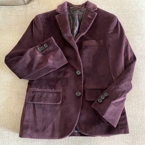 Dark Purple Ralph Lauren Blazer w/ Paisley insert